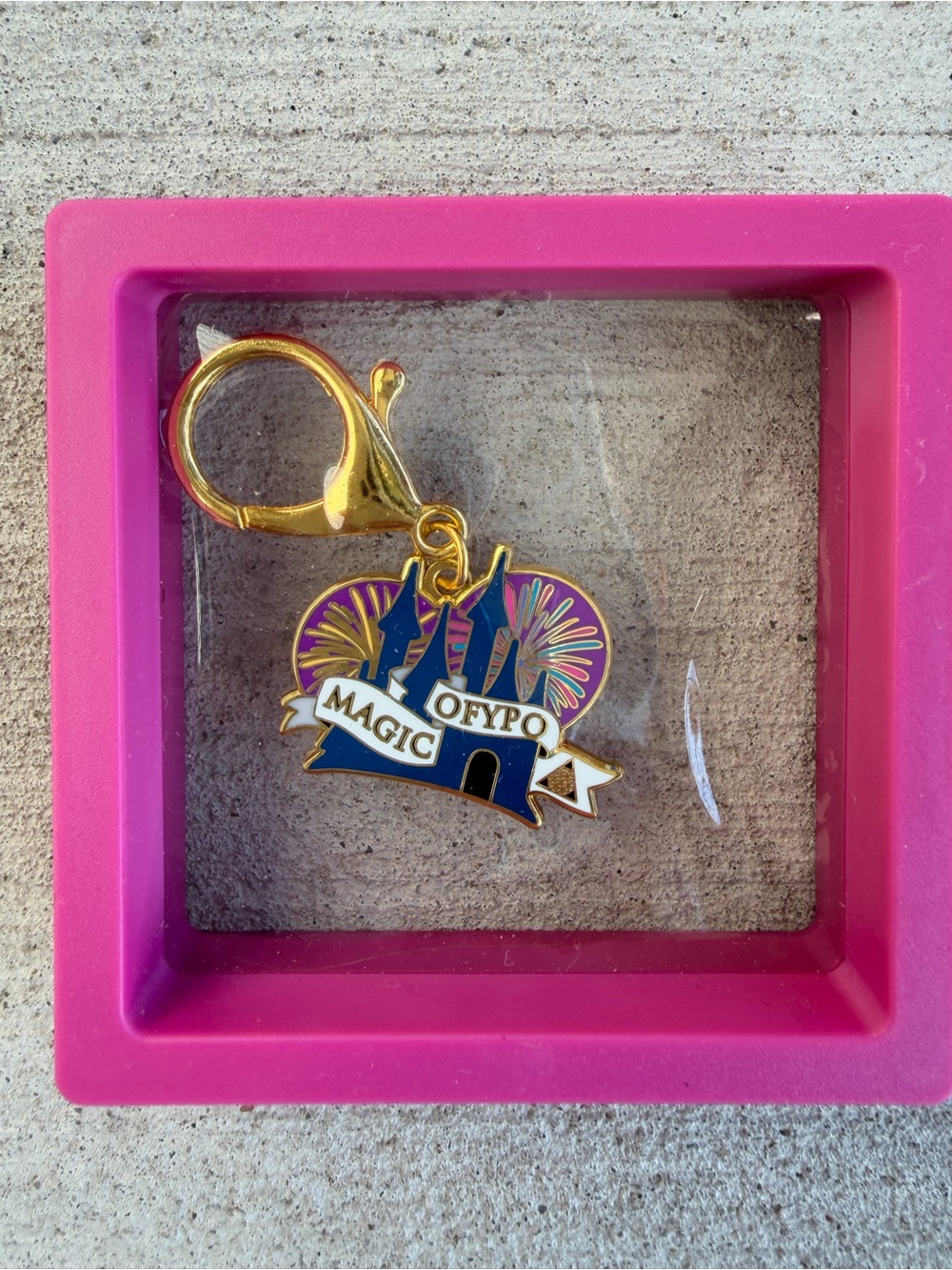 Rare 2006 Official Disneyland Resort Magic of YPO Castle Enamel Keychain Charm G